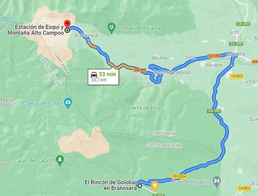 El Rincon De Golobar En Brañosera Kültér fotó